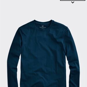 Mack Weldon Men's Deep Blue Long Sleeve Tee
